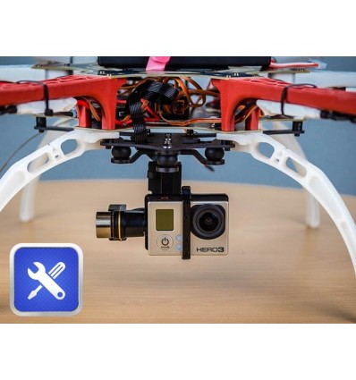 Выполненная сборка гексакоптера DJI F550 + Zenmuse H3-3D + FPV (01)