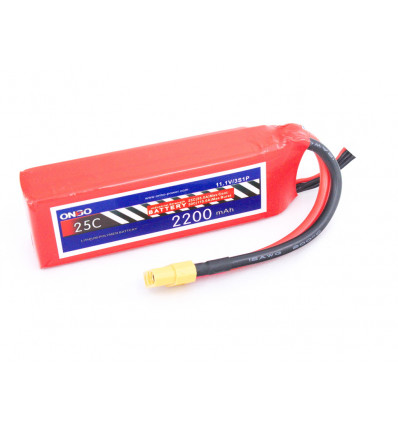 Аккумулятор ONBO 2200/25с-3S 11.1v XT60